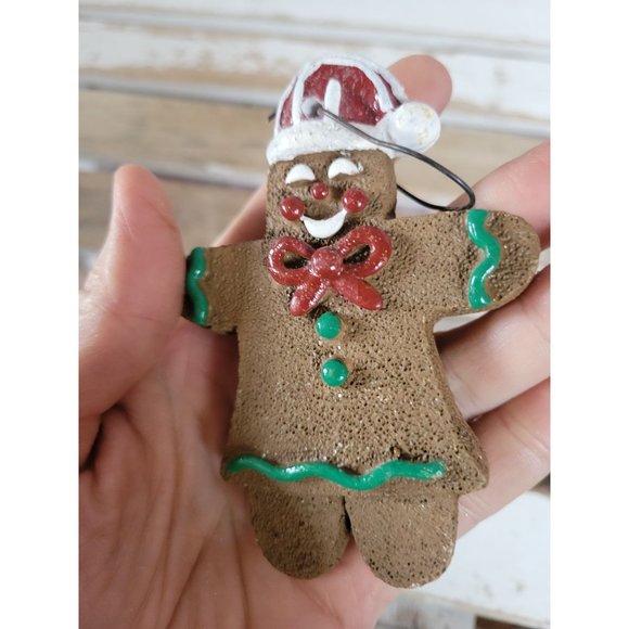 Gingerbread hat ornament vintage Xmas holiday tree - Picture 7 of 7